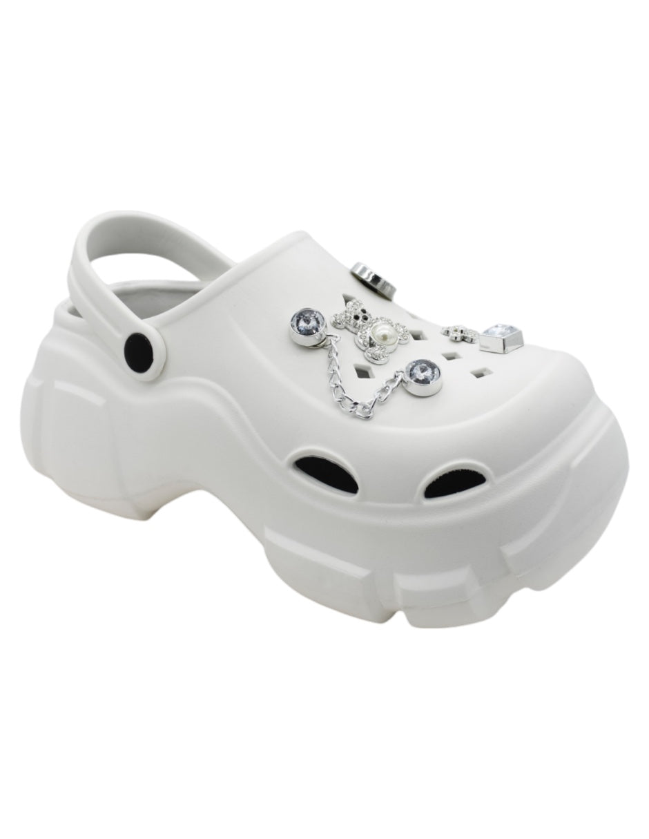 Sandalias clásicas Exterior Sintético Color Blanco Para Mujer De RBBASICS