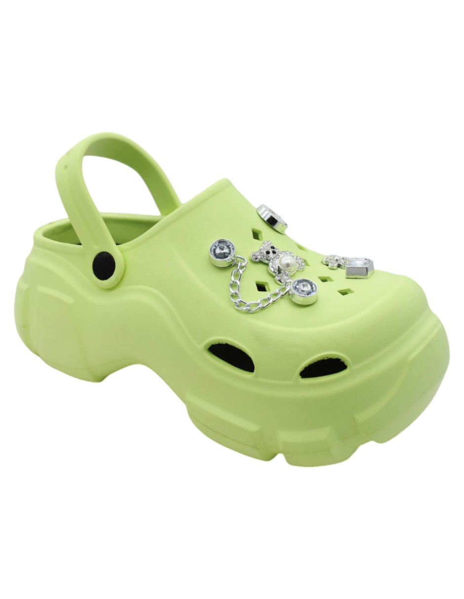 Sandalias clásicas Exterior Sintético Color Verde Para Mujer De RBBASICS