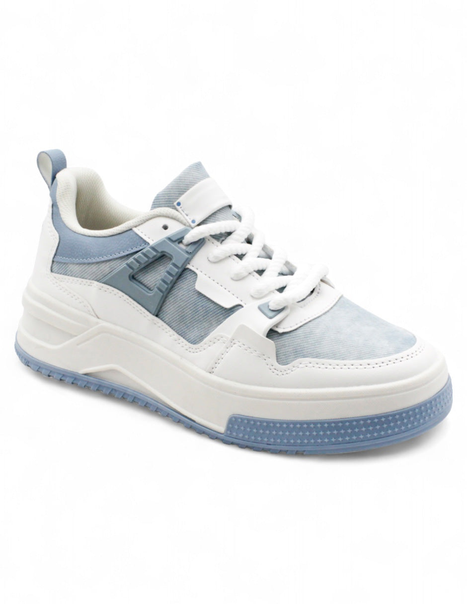 Tenis con Cordones  STAR en TEXTIL color Azul