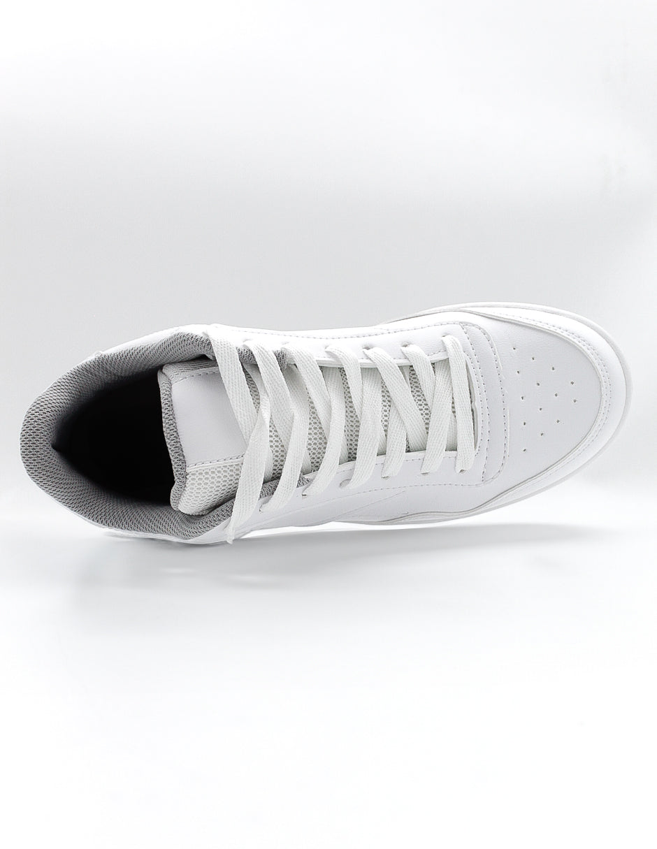 Tenis con cordones Agle en Piel vegana - Blanco