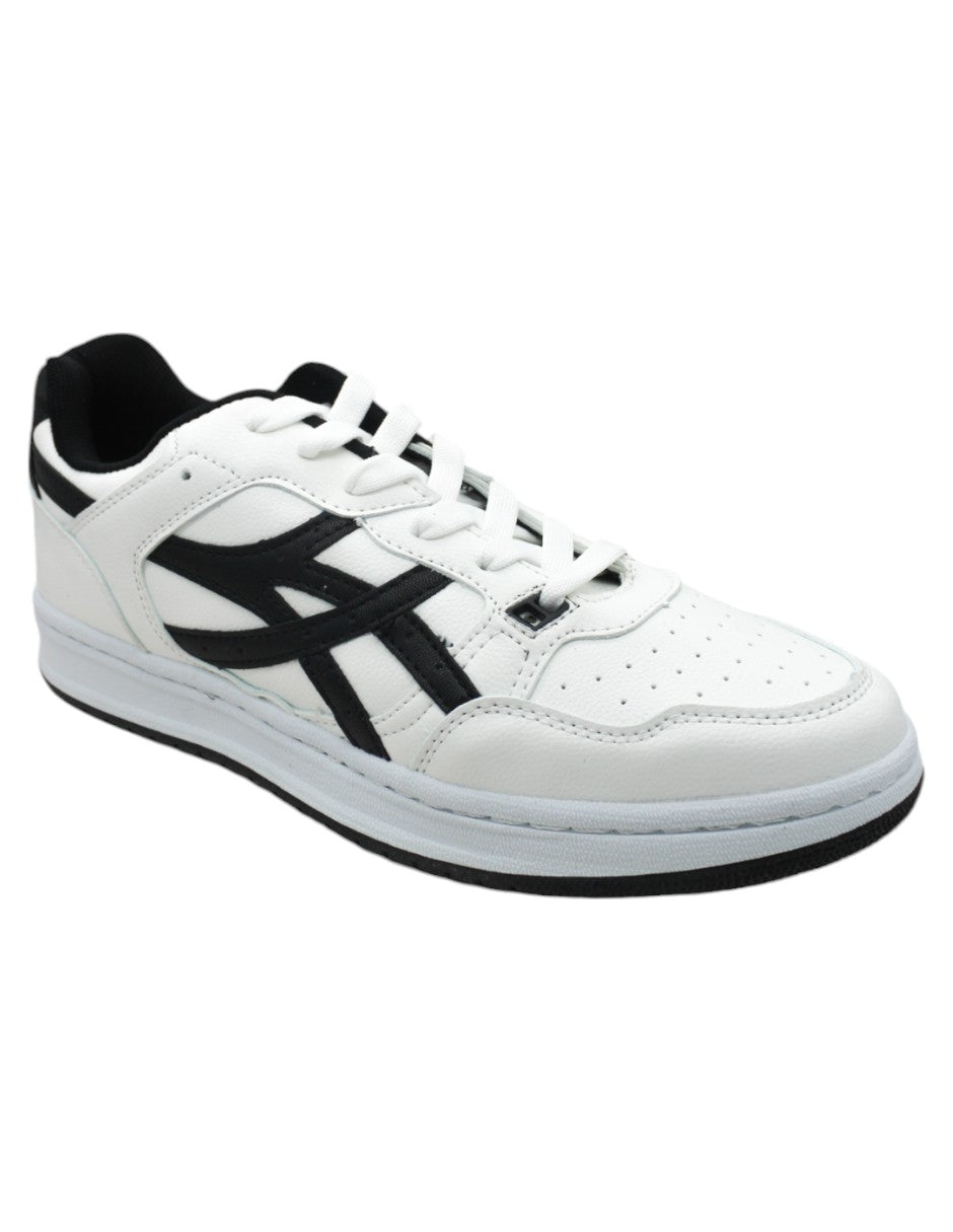 Tenis con cordones Exterior Piel vegana Color Blanco Para Hombre De RBCOLLECTION