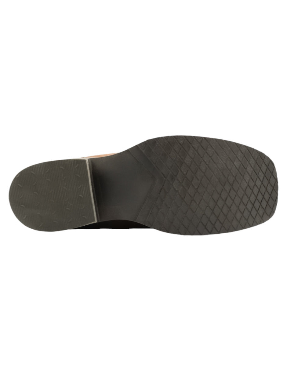Botas tipo western  en Piel - Café