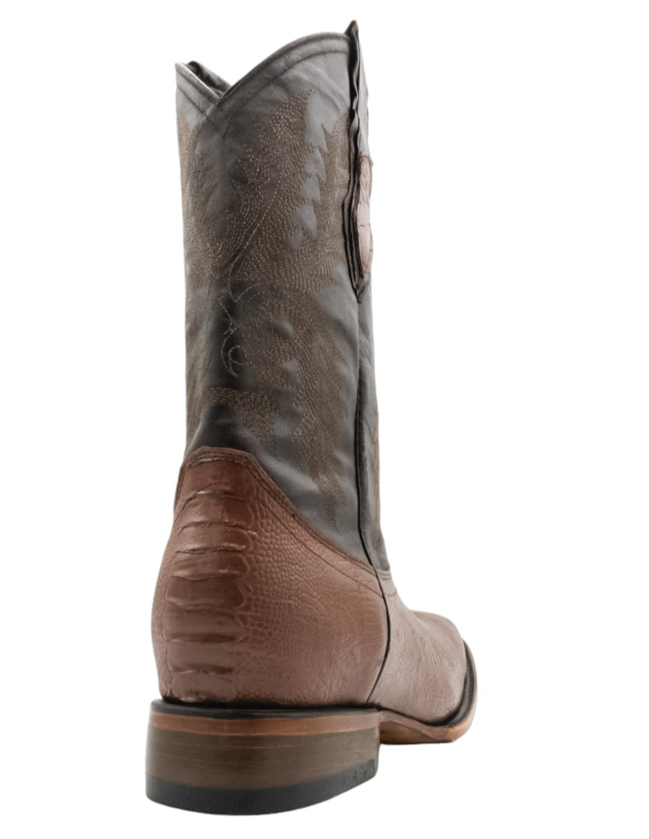 Botas tipo western  en Piel - Café