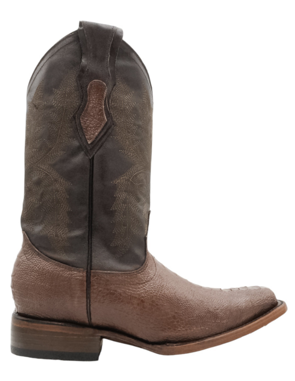 Botas tipo western  en Piel - Café