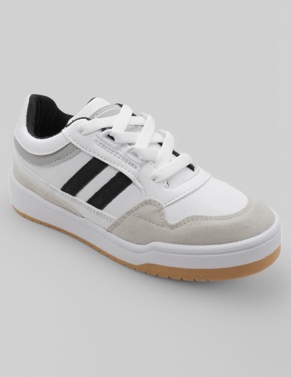 Tenis Exterior Piel vegana Color Blanco Para Niño De RBCOLLECTION