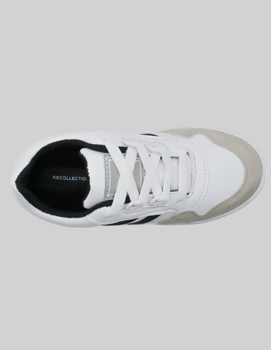 Tenis Kids en Piel vegana – Blanco