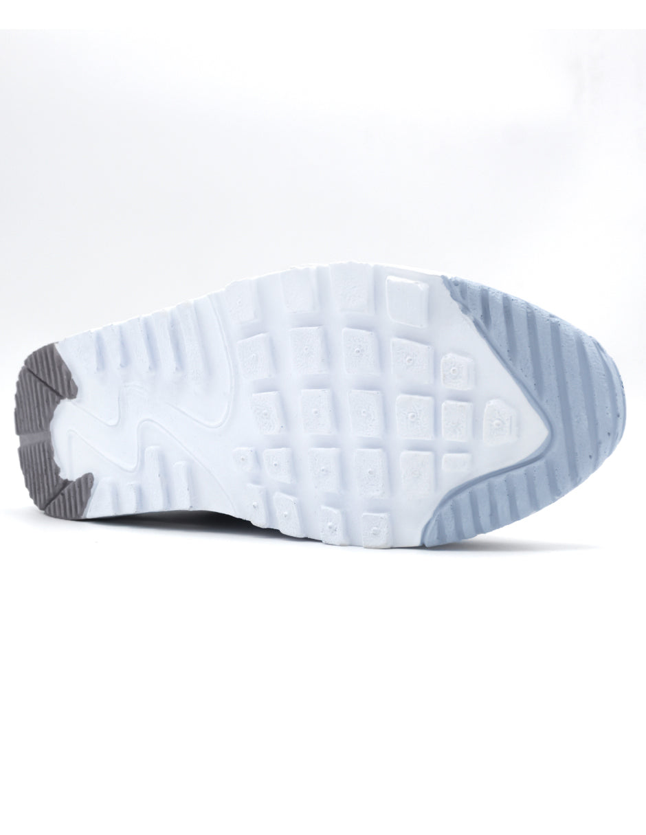 Tenis tipo deportivo   HIGH LINE en Piel Vegana  - Blanco