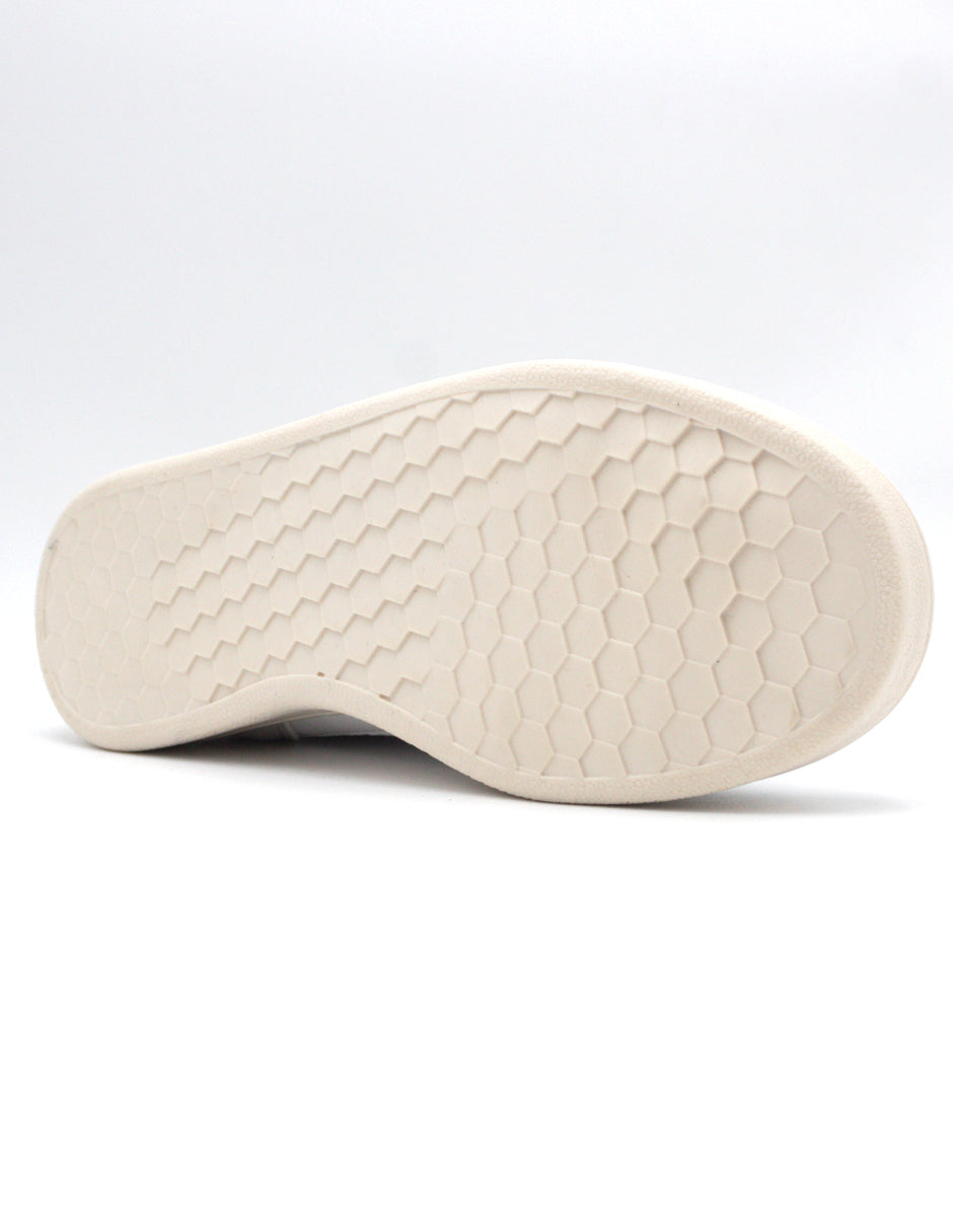 Tenis con cordones  HIGH LINE en Piel Vegana  - Blanco