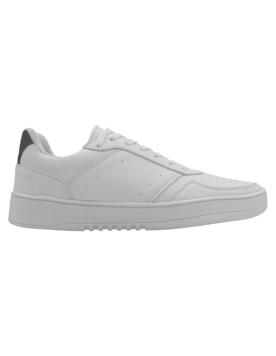 Tenis con cordones HIGH LINE en Piel vegana - Blanco