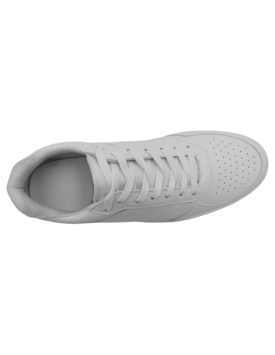 Tenis con cordones HIGH LINE en Piel vegana - Blanco