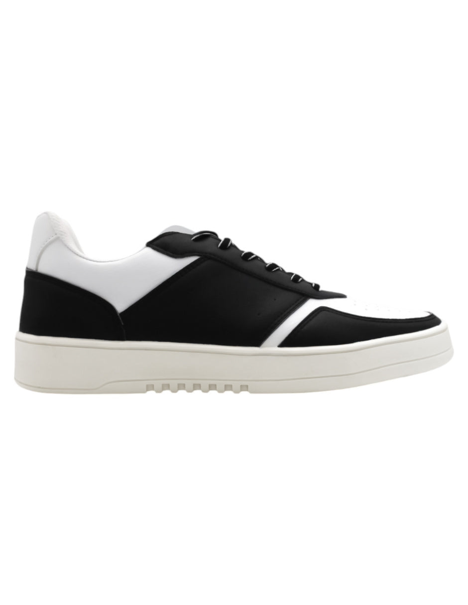 Tenis con cordones HIGH LINE en Piel vegana - Blanco