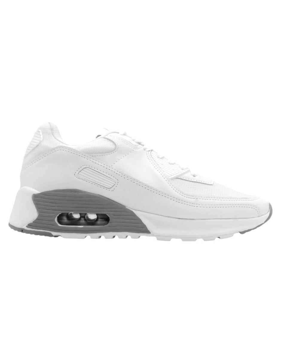 Tenis tipo deportivo HIGH LINE en Piel vegana - Blanco