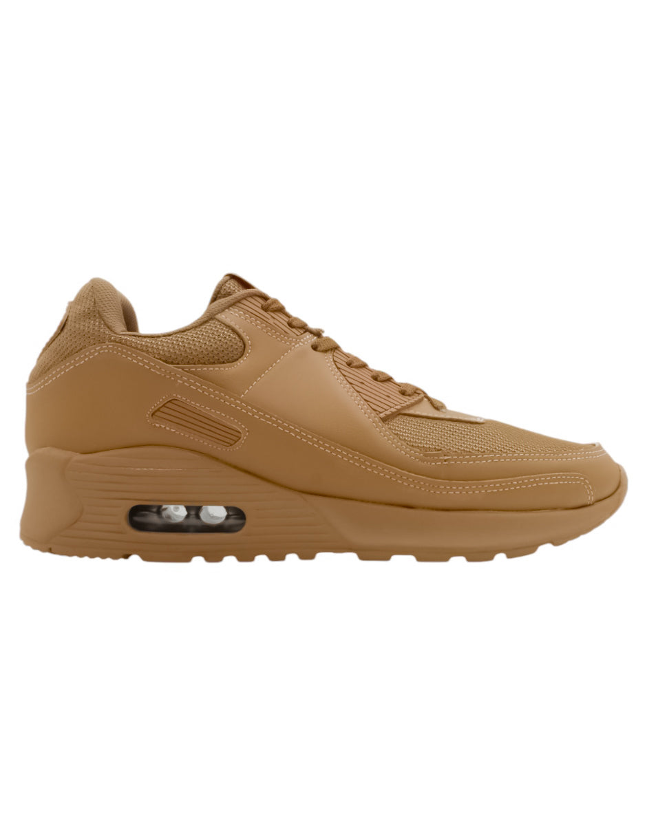 Tenis tipo deportivo  HIGH LINE en Textil - Café