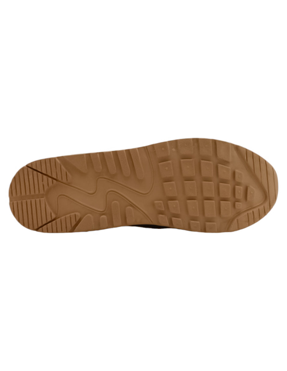 Tenis tipo deportivo  HIGH LINE en Textil - Café