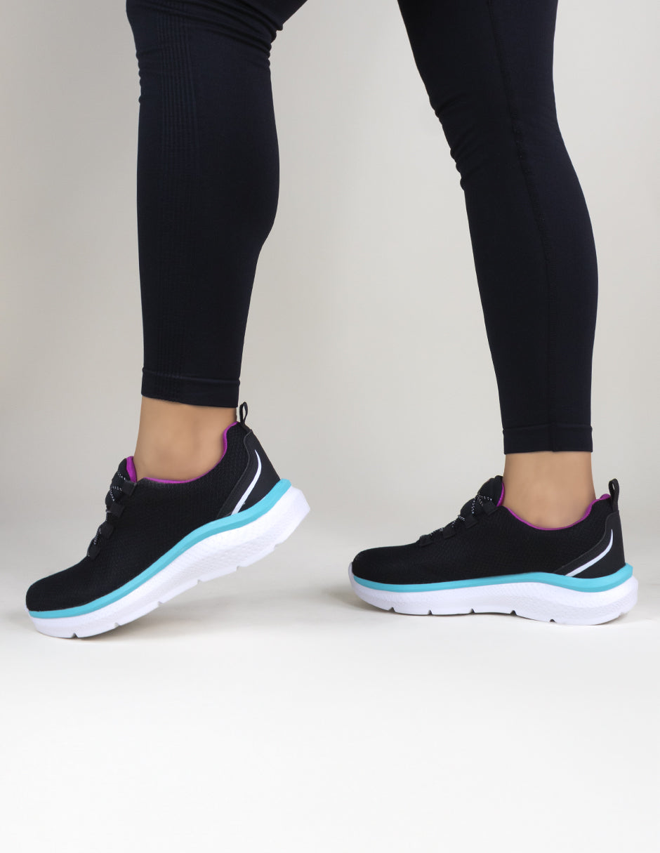 Tenis para correr High Line en Textil - Negro