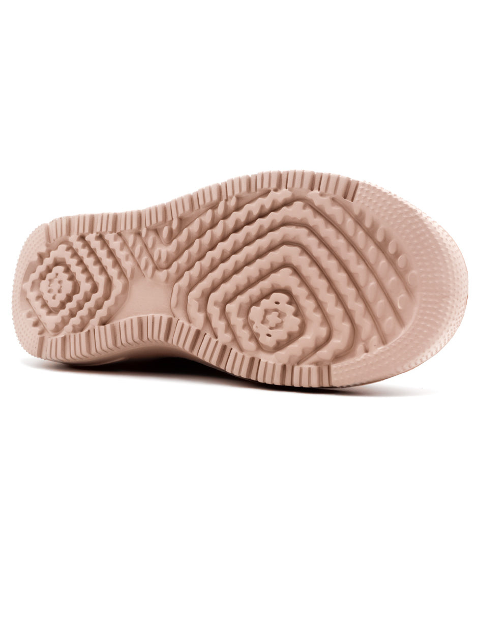 Tenis con cordones  M&K en Piel Vegana  - Rosa