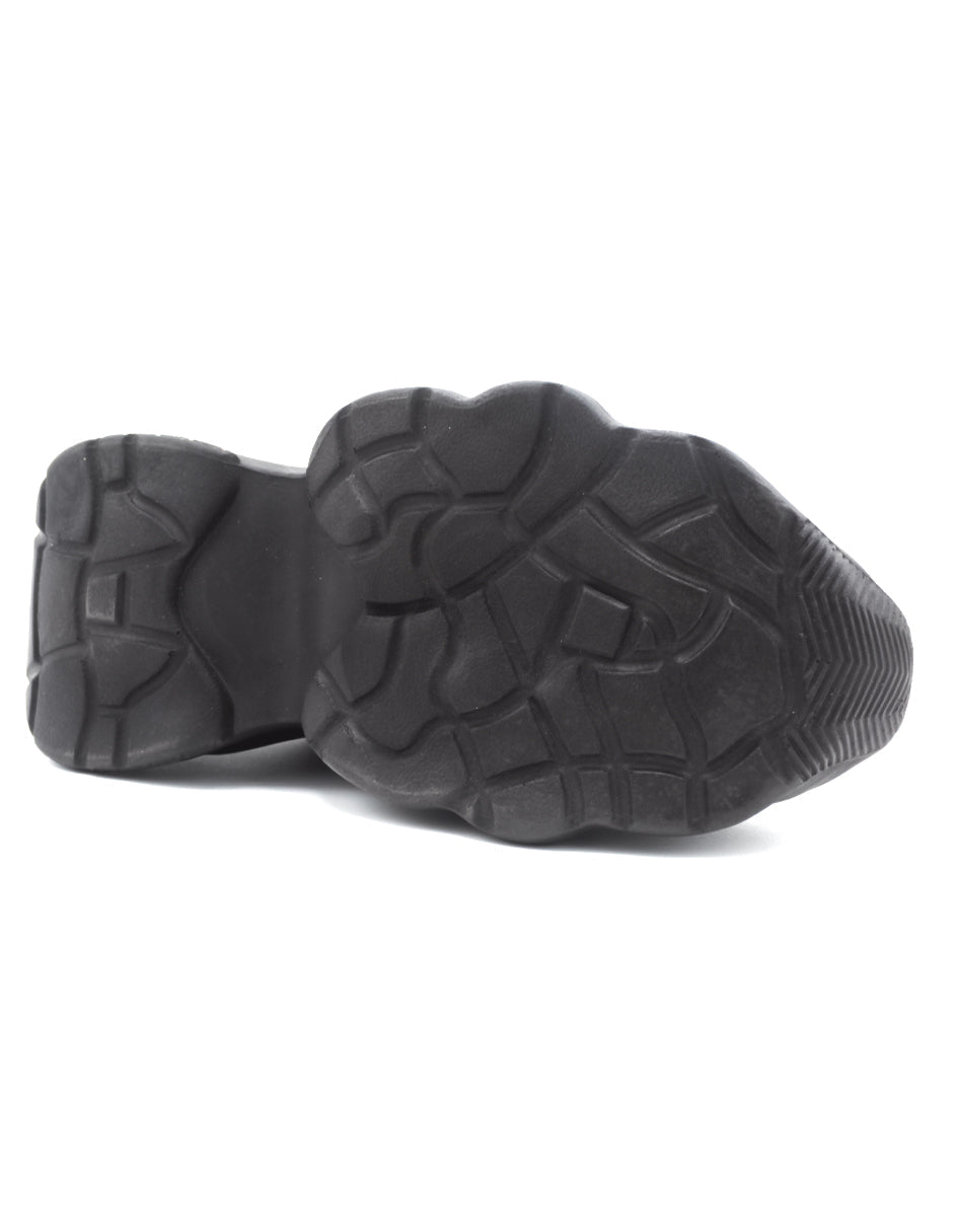Tenis tipo deportivo   XOXO en Piel Vegana  - Negro