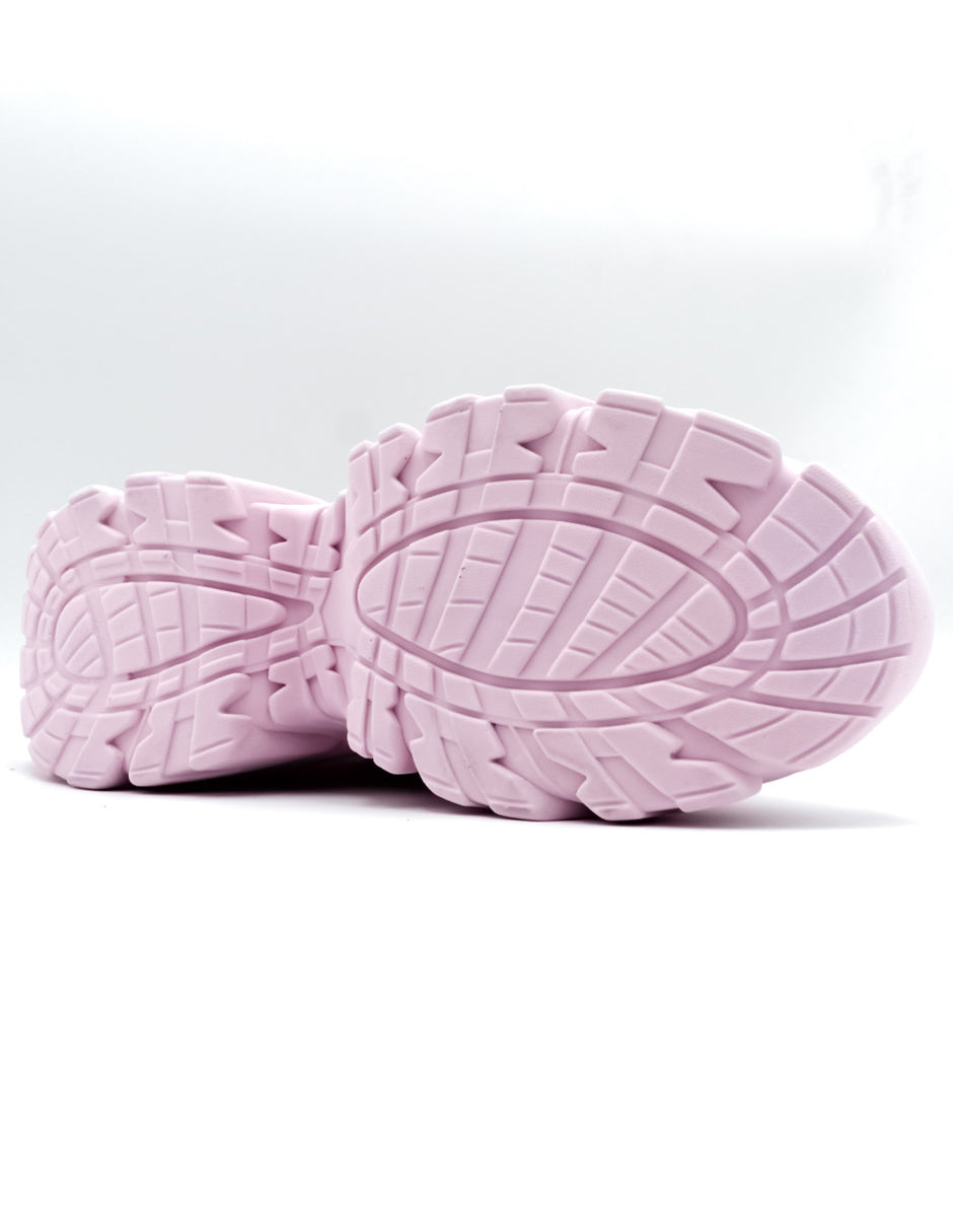 Tenis tipo deportivo   Girly en Piel Vegana  - Rosa