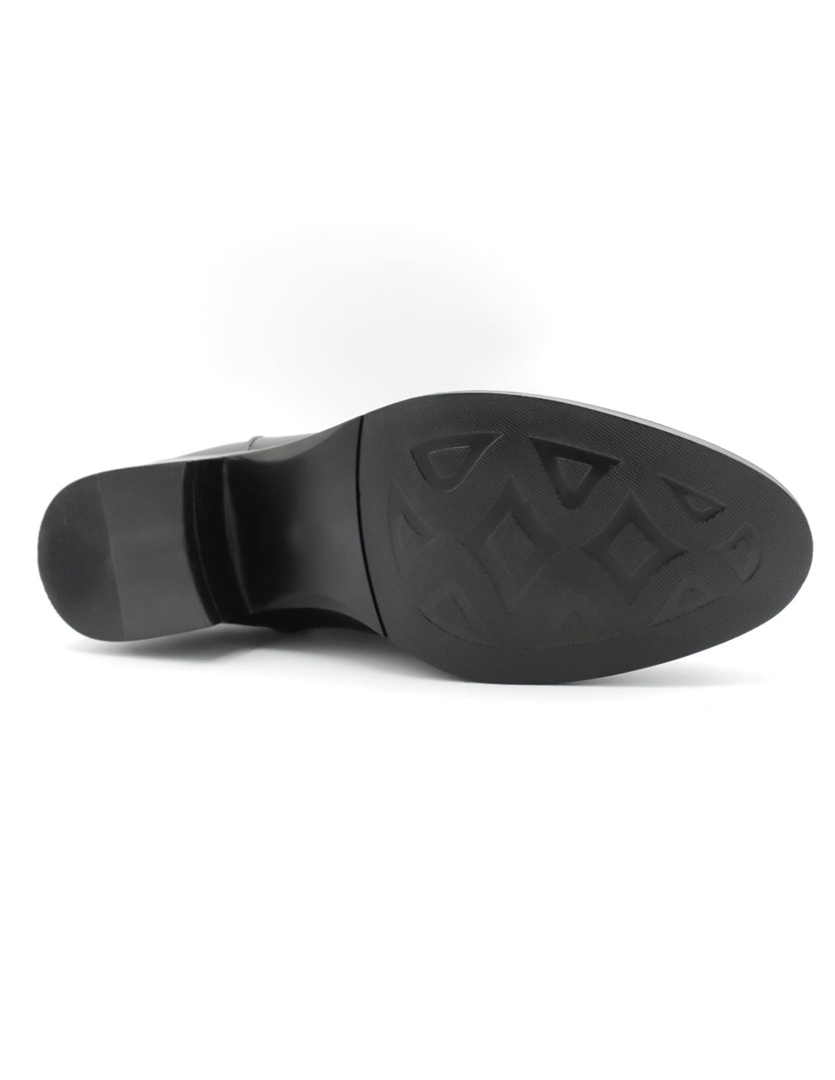 Botas Altas Hillié en Piel vegana – Negro