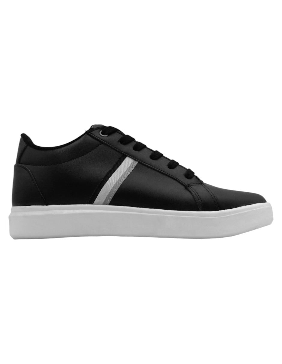 Tenis con cordones TRX en Piel vegana - Negro