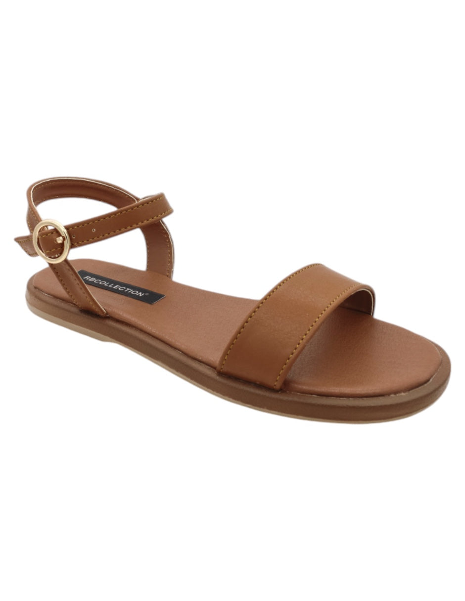 Sandalias de piso Exterior Sintético Color Café Para Mujer De RBCOLLECTION