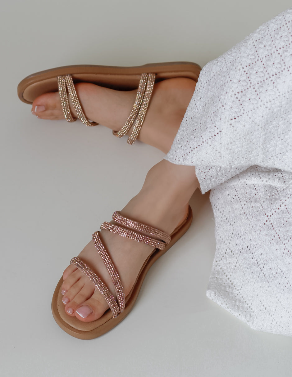 Sandalias de piso Daily  en Textil – Beige
