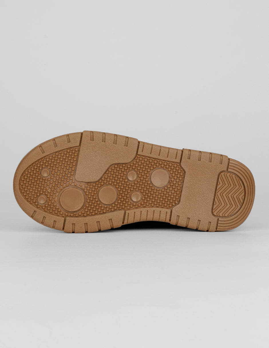 Mocasín Kids en Piel vegana – Café