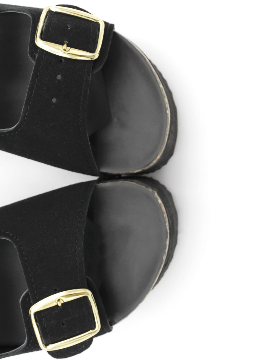 Sandalias con plataforma BIRTE en Gamuza sintética - Negro