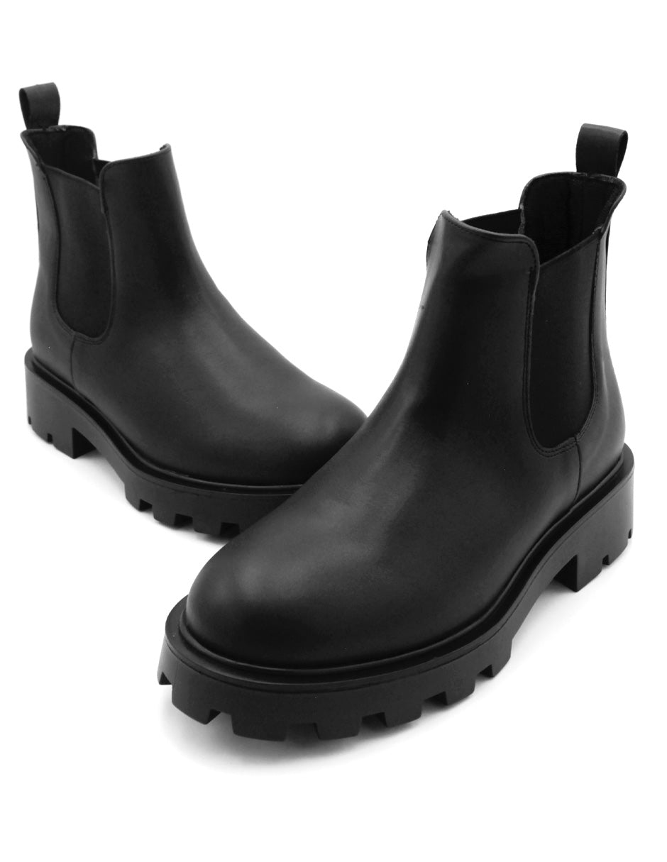 Botas casuales Bike en Piel Vegana - Negro