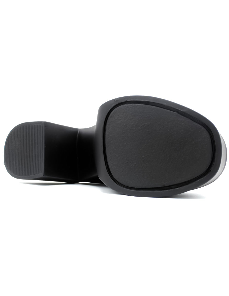 Botín con Tacón Annia en Gamuza sintética - Negro