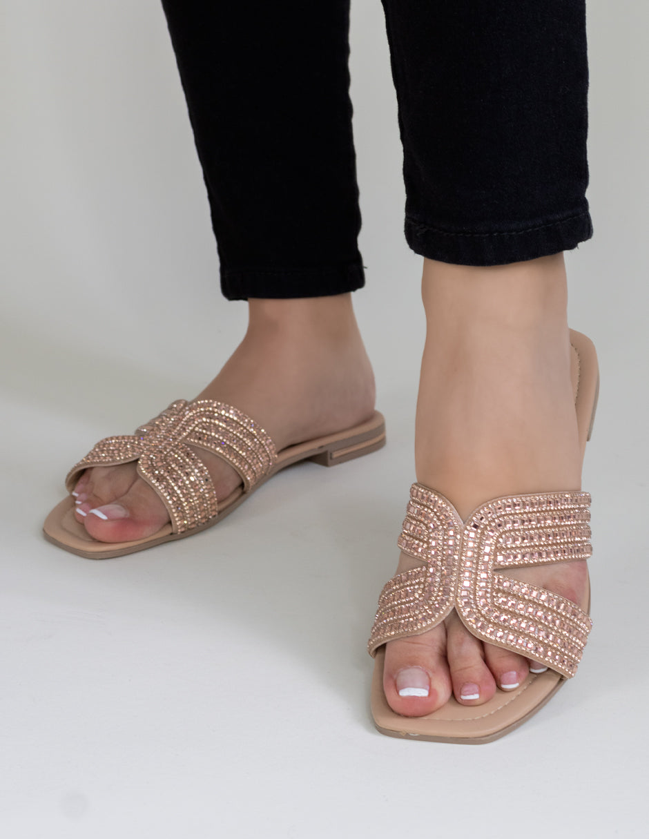 Sandalias de piso  en Sintético - Rosa