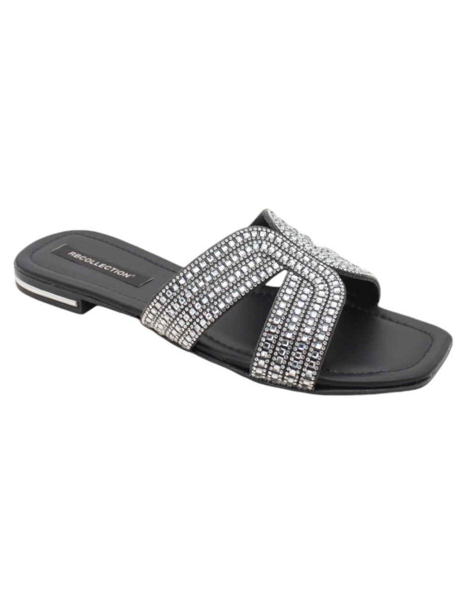 Sandalias de piso Exterior Sintético Color Plata Para Mujer De RBCOLLECTION