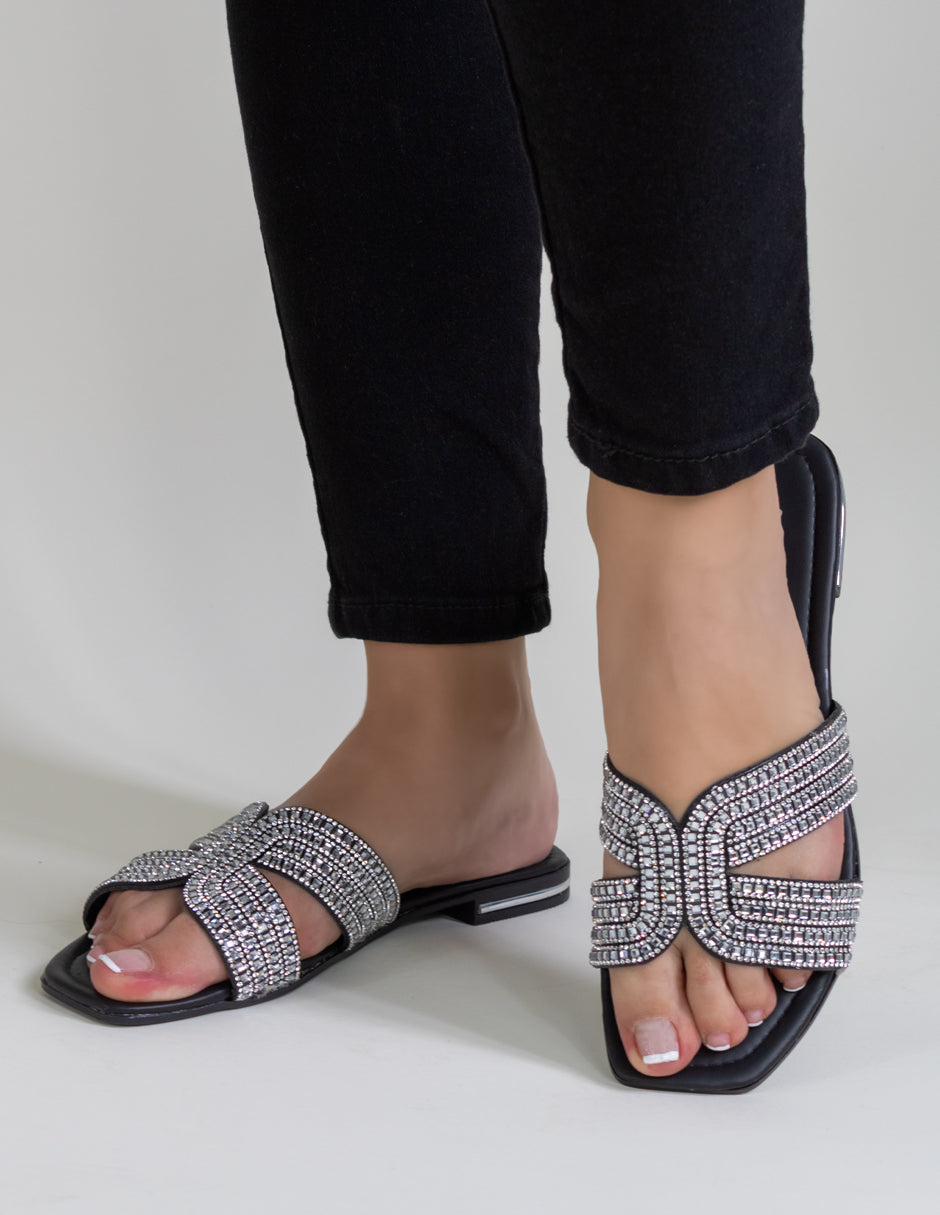 Sandalias de piso  en Sintético - Plata