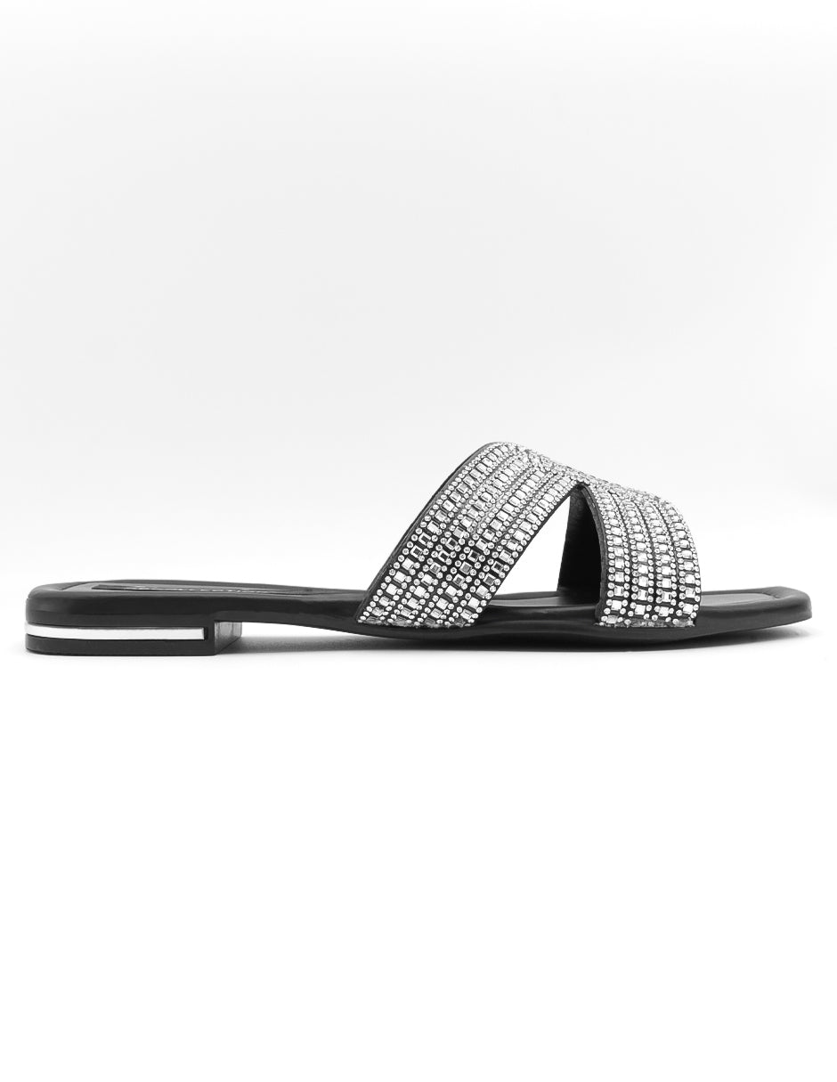 Sandalias de piso  en Sintético - Plata