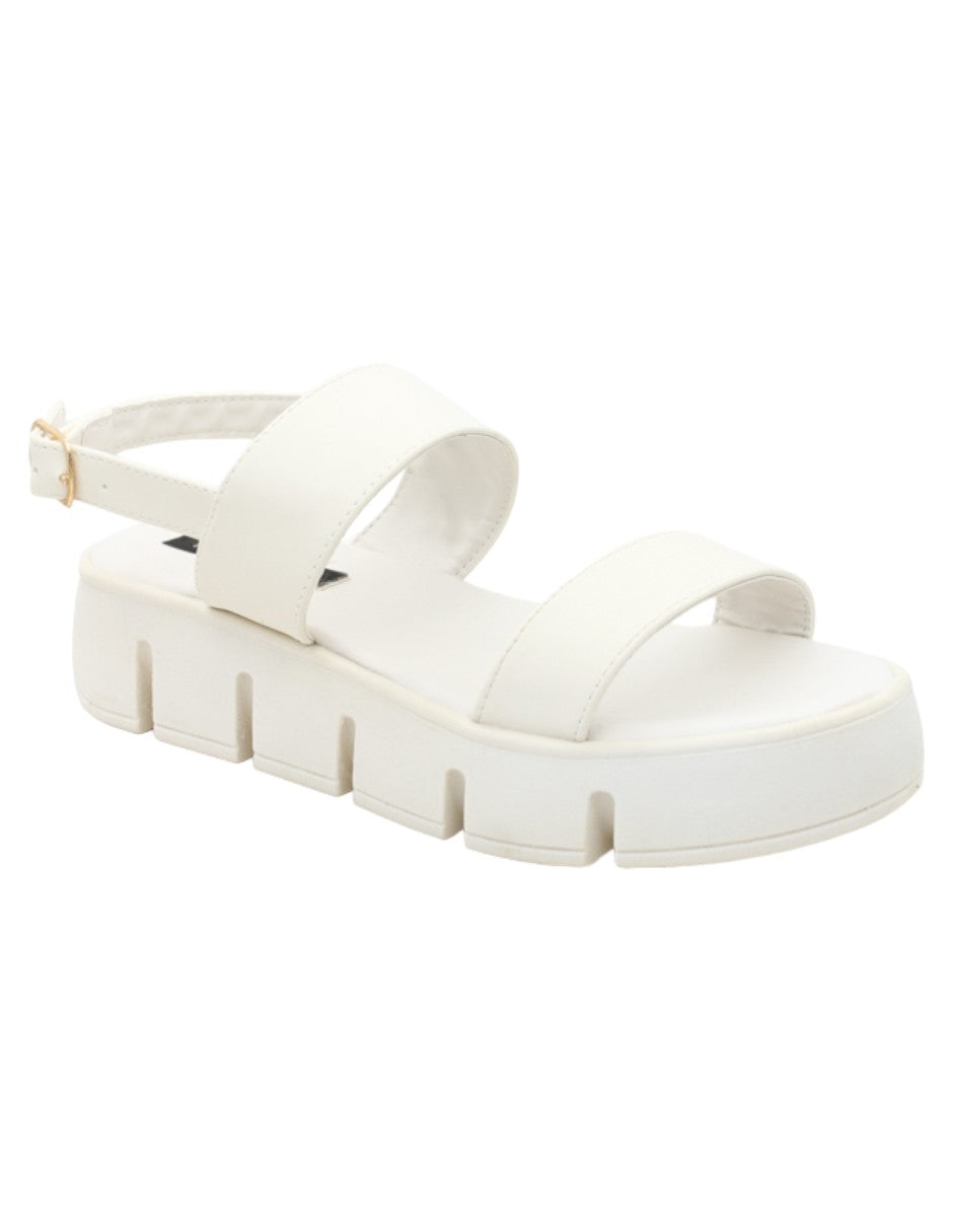 Sandalias con plataforma Exterior Piel vegana Color Late Para Mujer De RBCOLLECTION