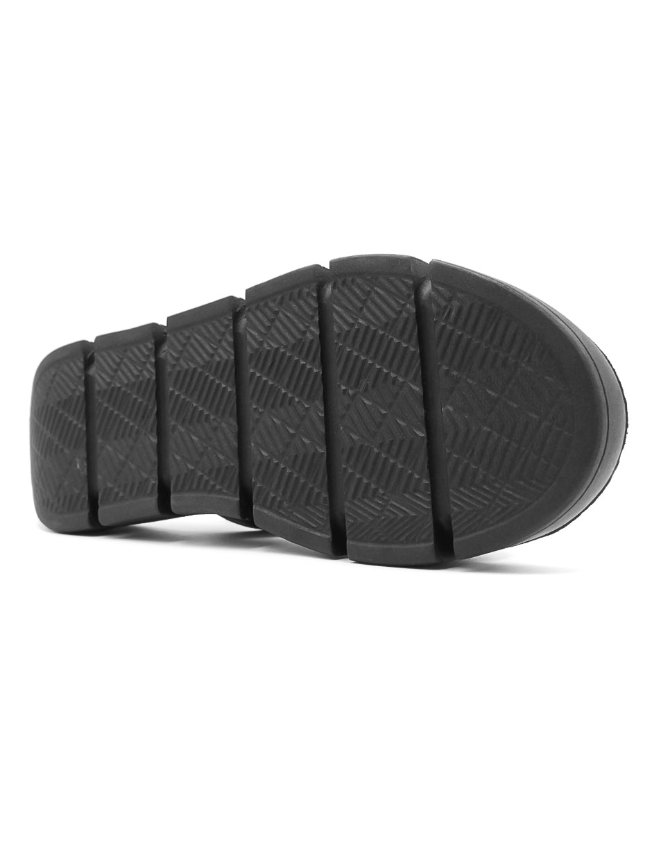 Sandalias con plataforma  en Piel vegana – Negro