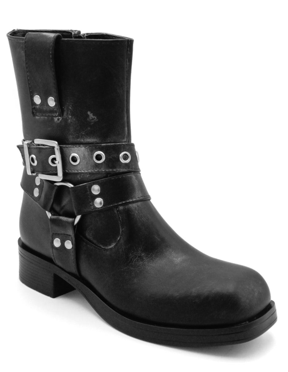 Botas casuales Exterior Piel Vegana Color Negro Para Mujer De RBCOLLECTION