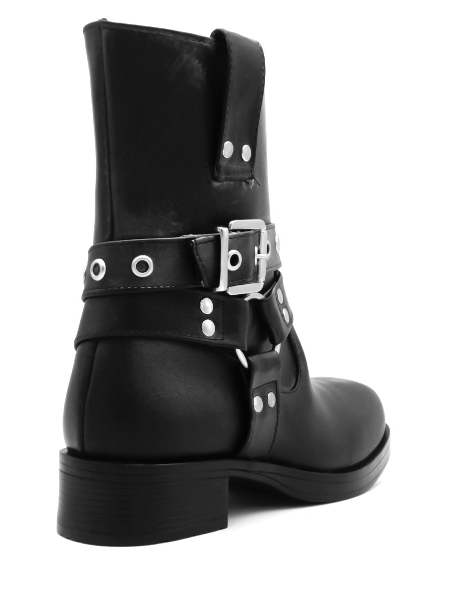 Botas casuales Bike en Piel Vegana - Negro