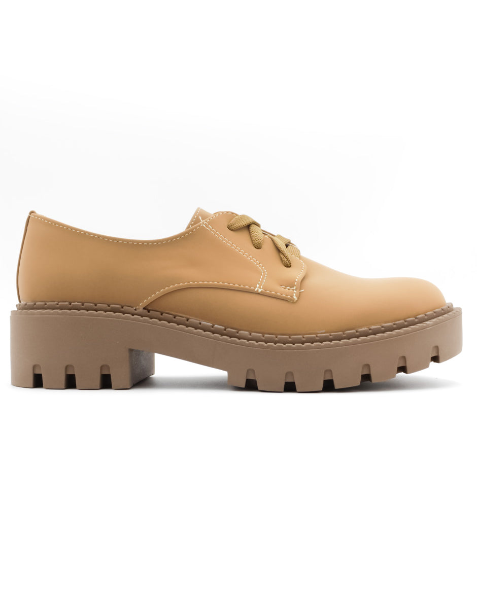 Oxfords Durda en Sintético - Café