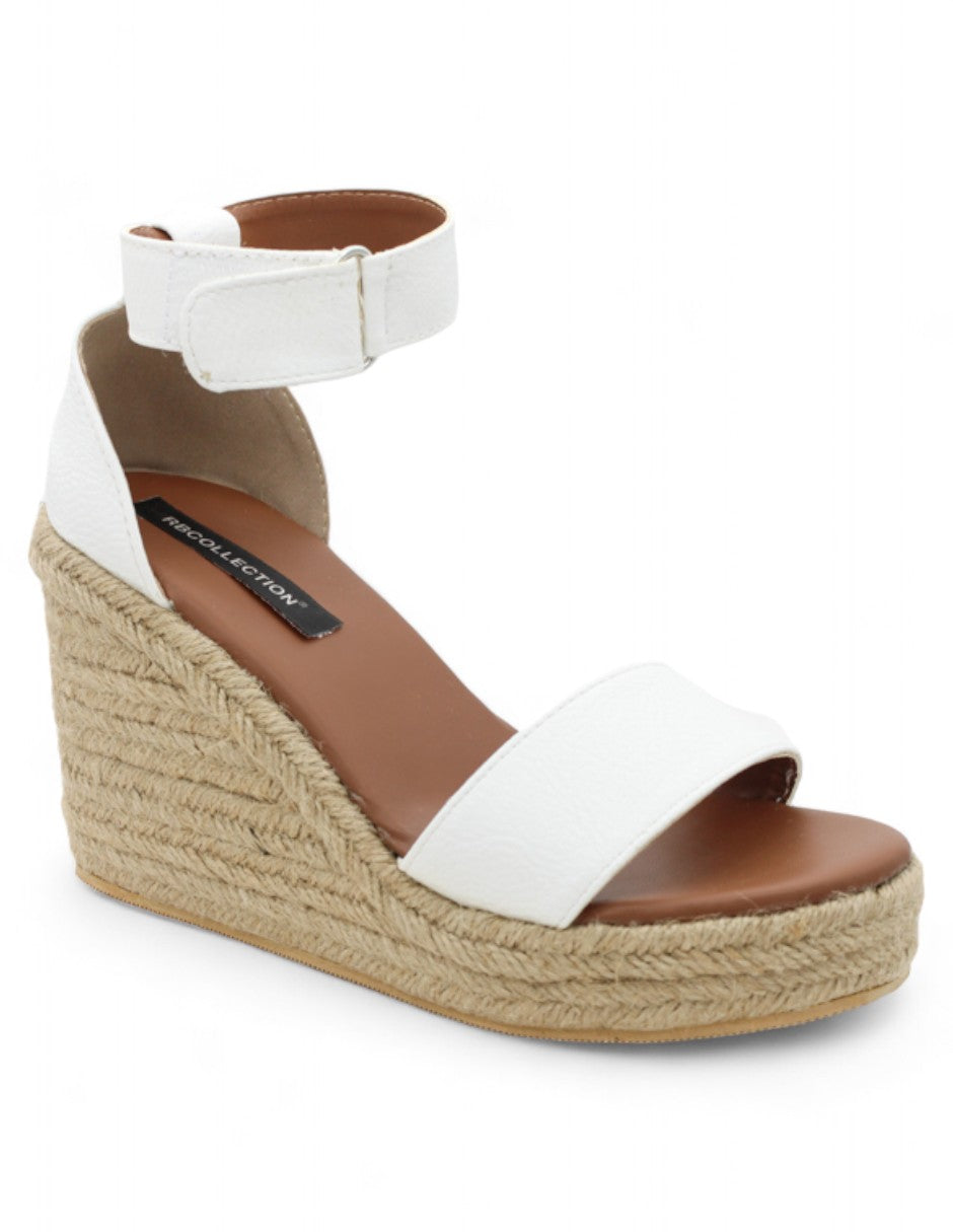 Sandalias con plataforma Exterior Piel vegana Color Blanco Para Mujer De RBCOLLECTION