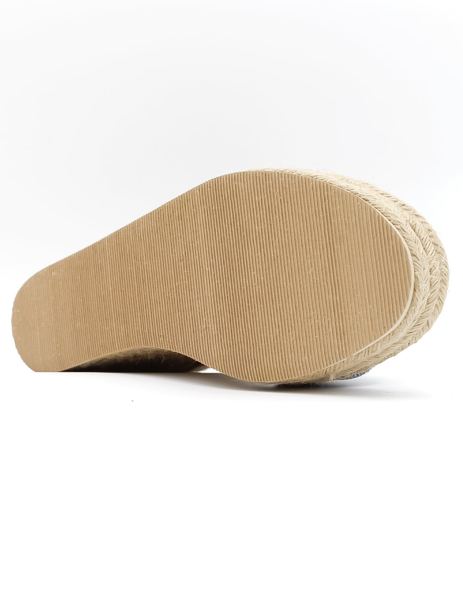 Sandalias con plataforma  en Textil – Azul