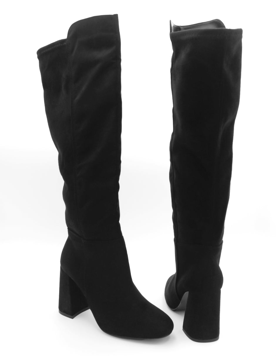 Botas Altas Nevada en Gamuza sintética – Negro
