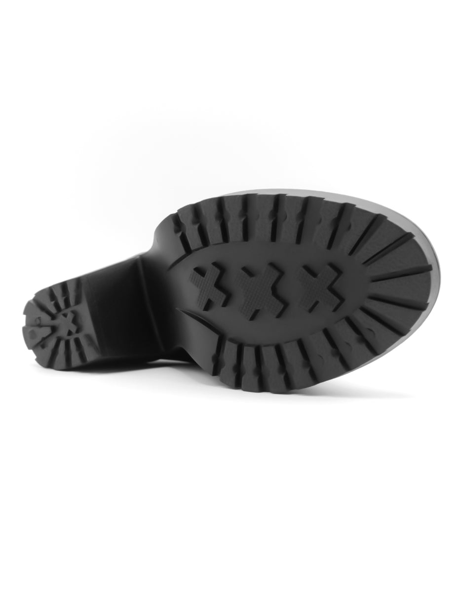 Botín con tacón Melody en Piel vegana – Negro