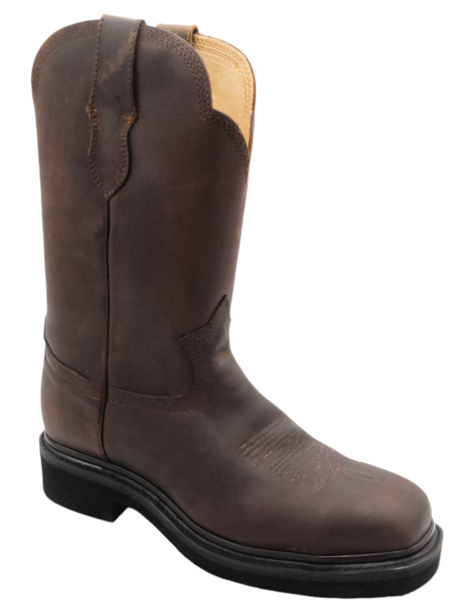 Botas tipo western Exterior Piel Color Café Para Hombre De RBCOLLECTION