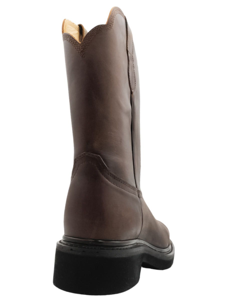 Botas tipo western  en Piel - Café