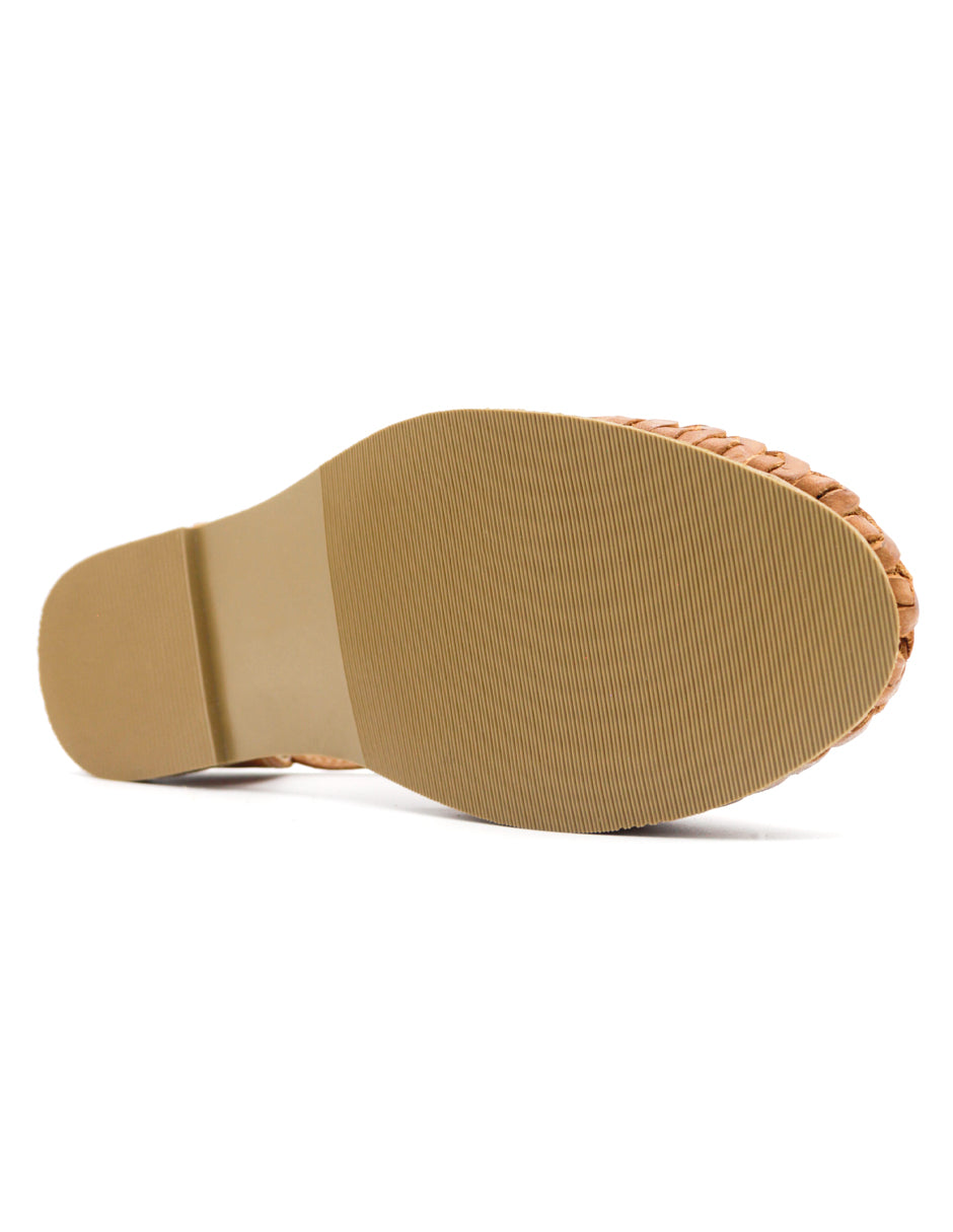 Sandalias de piso RBSOUL en Piel Vegana - Café