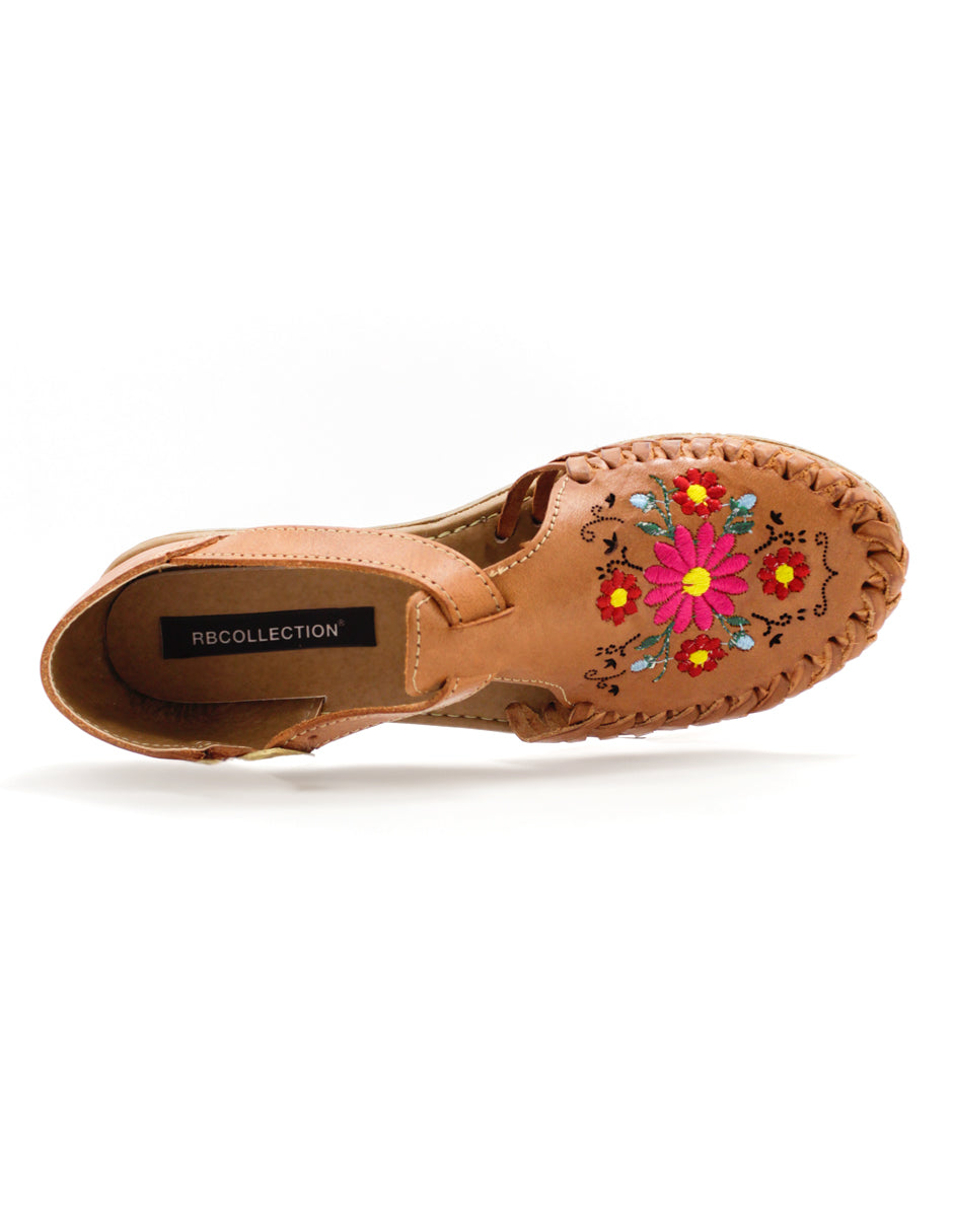 Sandalias de piso RBSOUL en Piel Vegana - Café
