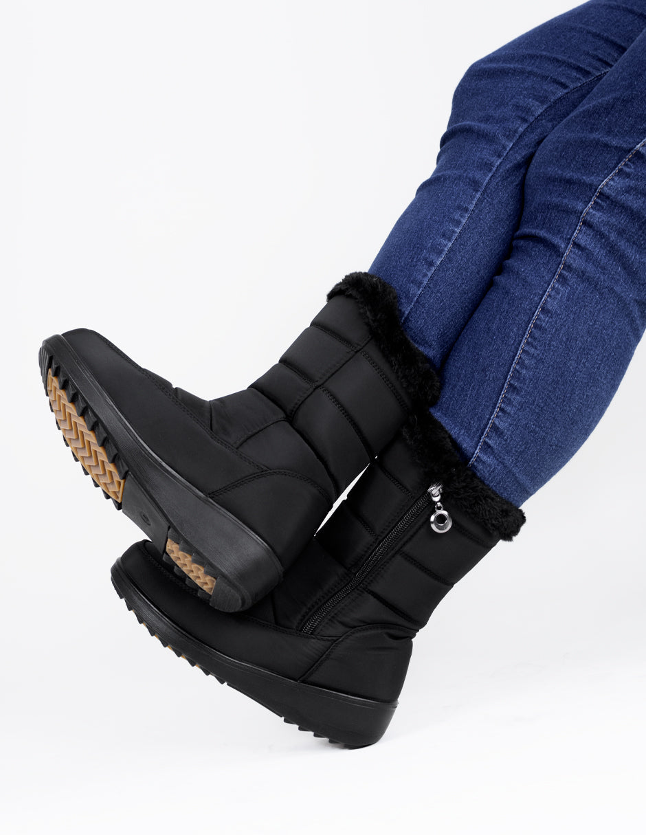 Botas casuales Bosqui en Textil – Negro
