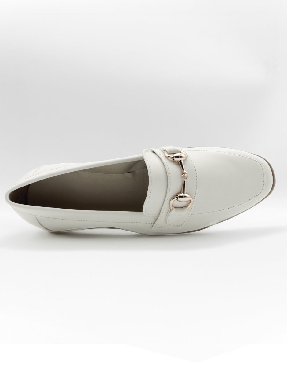 Mocasines en Piel vegana - Blanco