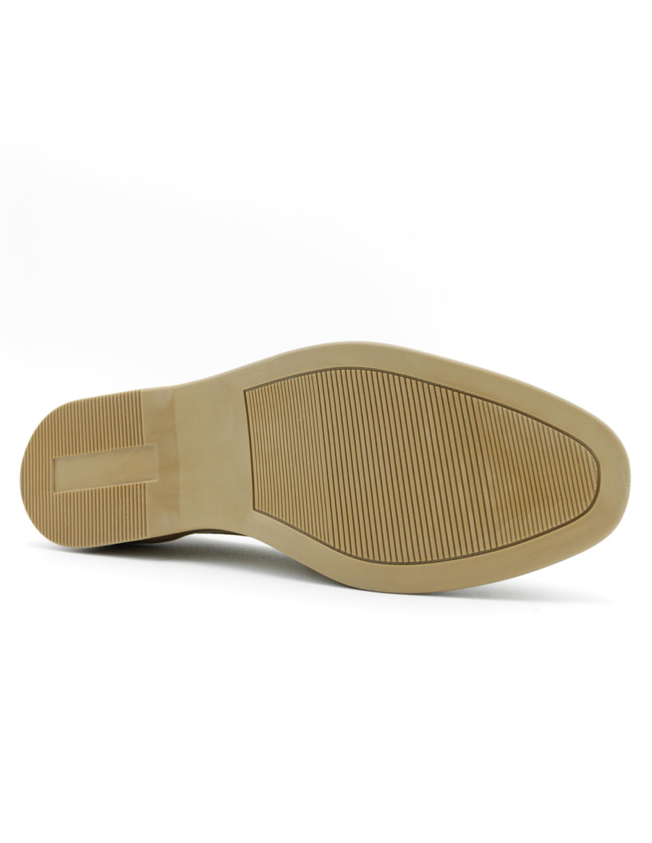 Mocasines en Piel vegana - Beige